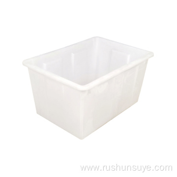 443*300*252 mm White aquatic stackable crate